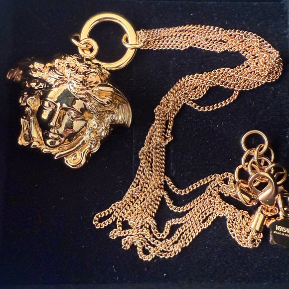 Versace La Medusa Gold Pendant Necklace
